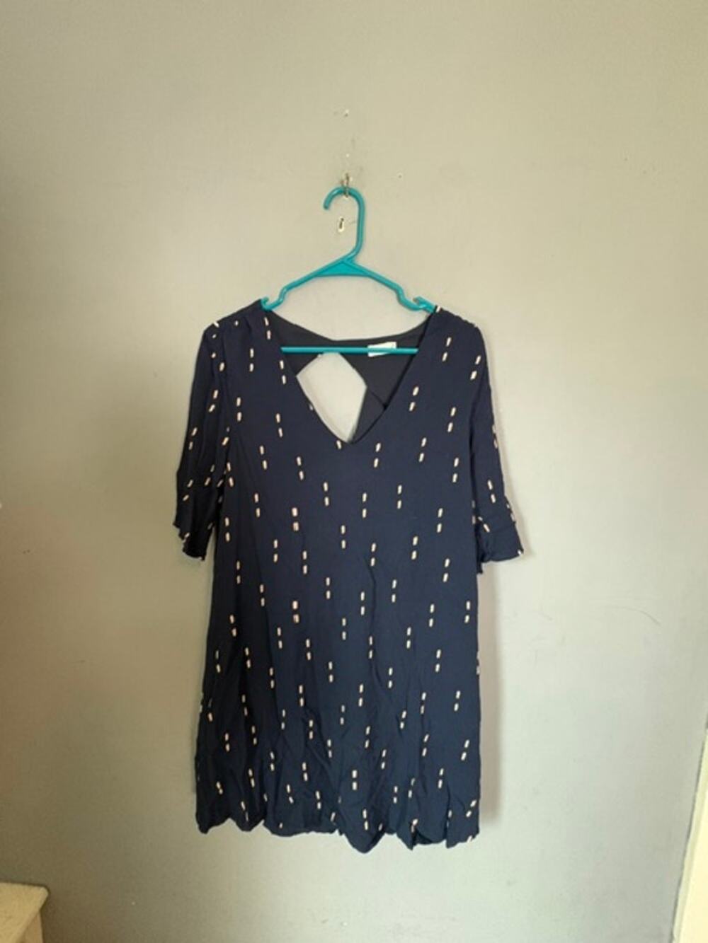 Gentle Fawn Womens Navy Cutout Shift Dress Size M